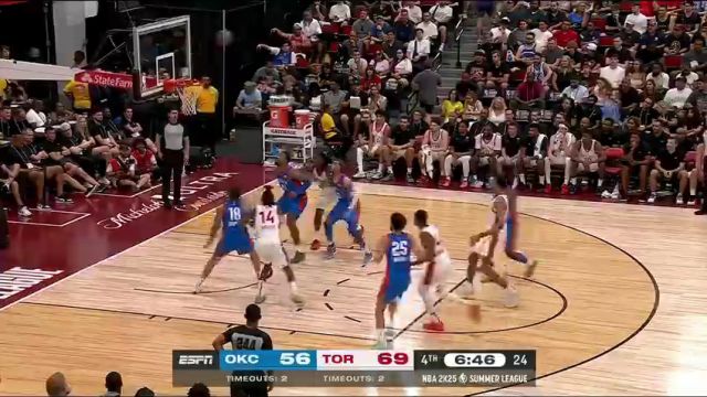 NBA夏季联赛：雷霆vs猛龙第4节中文解说回放