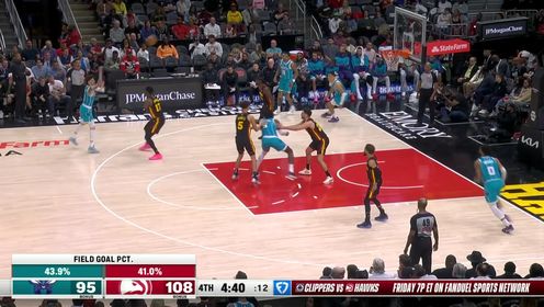《NBA全场集锦》 三球视野开阔总揽全局 彩虹连线助布里奇斯空接炸筐