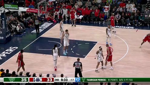 《洛杉矶快船》NBA常规赛：雄鹿vs快船第2节中文解说回放