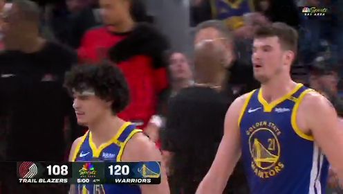 《金州勇士》NBA常规赛：开拓者vs勇士第4节中文解说回放