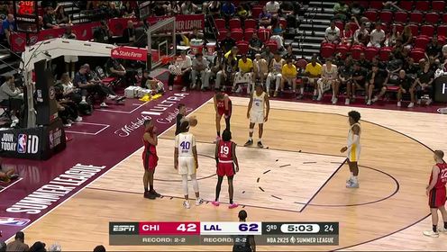 07月21日 NBA夏季联赛 公牛vs湖人 NBA录像回放
