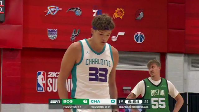 NBA夏季联赛：凯尔特人vs黄蜂第1节中文解说回放