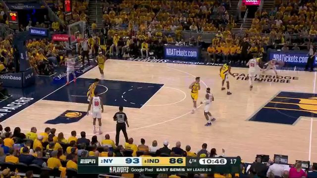 NBA季后赛：尼克斯vs步行者第4节中文解说回放