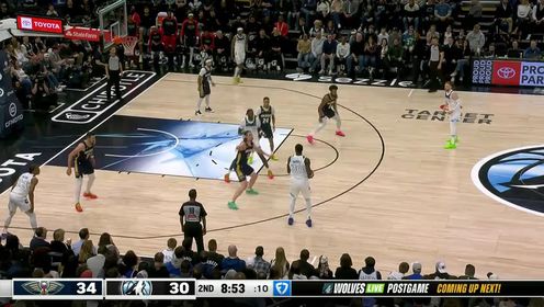 《NBA全场集锦》【回放】NBA常规赛：鹈鹕vs森林狼第2节中文解说回放