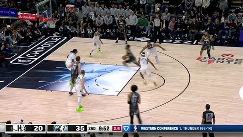 《NBA全场集锦》轻松穿越防守 比克曼夹缝当中穿梭高打板上篮命中