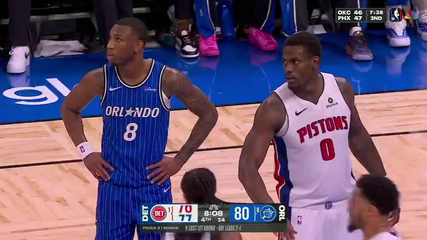 活塞vs魔术第4节英文原声回放