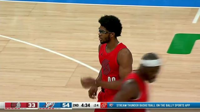 NBA常规赛：开拓者vs雷霆第2节中文解说回放