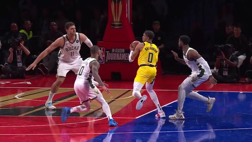 《TOP时刻》8日NBA最佳扣篮 特纳接哈利伯顿分球霸王巨鼎暴力隔扣洛佩兹