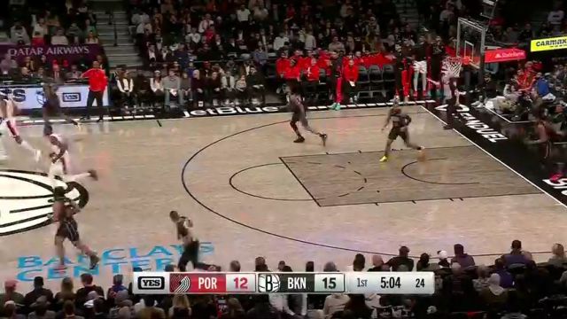 NBA常规赛：开拓者vs篮网第1节中文解说回放