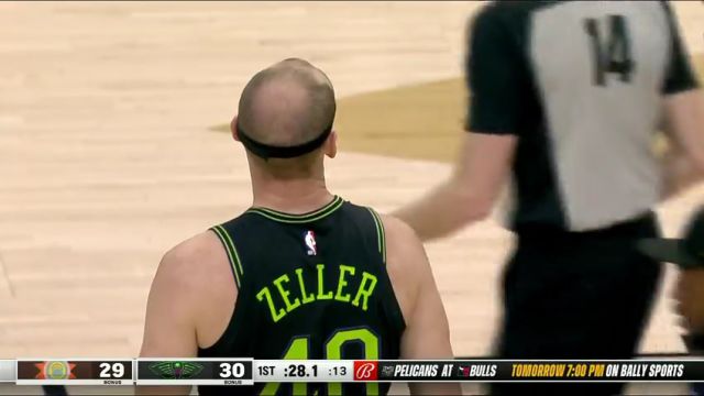 NBA常规赛：马刺vs鹈鹕第1节英文原声回放