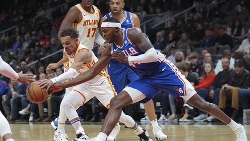 《NBA全场集锦》76人vs老鹰五佳球 马克西凿山取水隔扣两人 约翰逊三分直接杀死比赛