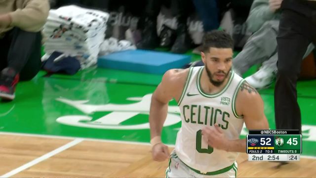 鹈鹕112-118凯尔特人 塔图姆28+10+8布朗两双绿军末节逆转鹈鹕