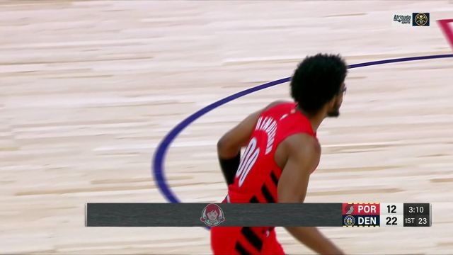 亨德森vs掘金集锦 砍下全场最高30分兑现探花天赋