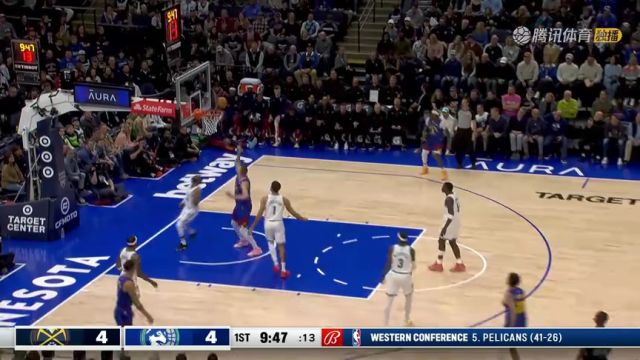 穆雷默契连线 约老师吨位碾压顶开李凯尔篮下吃饼打进