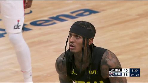《NBA全场集锦》【回放】NBA常规赛：爵士vs奇才第2节中文解说回放