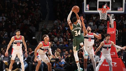 《NBA全场集锦》【原声】雄鹿113-117奇才 字母哥35+15+10普尔16+13奇才力克雄鹿