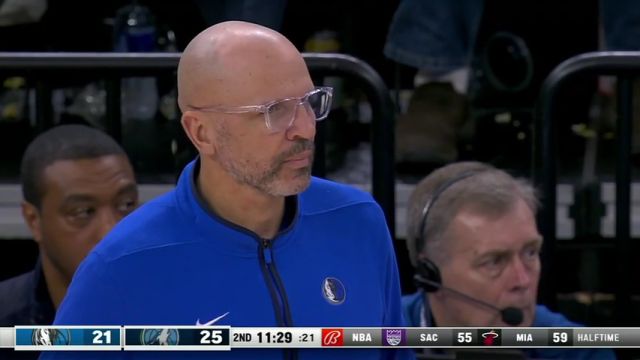 NBA常规赛：独行侠vs森林狼英文原声全场回放