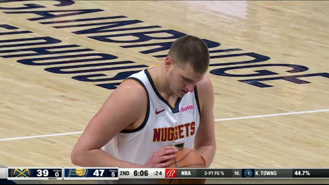 NBA常规赛：掘金vs步行者第2节中文解说回放