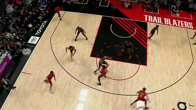 一路火花带闪电！塞布尔人缝妙传助攻沃克抬手上篮打进