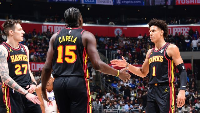 老鹰vs快船五佳球 卡佩拉大帽哈登 乔治反击战斧劈扣