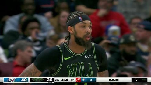 《NBA全场集锦》【回放】雷霆vs鹈鹕第2节中文解说回放