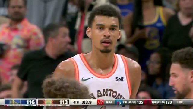  NBA常规赛：勇士vs马刺第4节中文解说回放