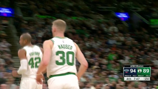 又是熟悉的冲击波！绿军末节总是反击 连续三分命中抹平分差