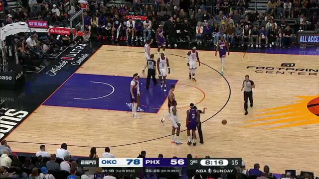 NBA常规赛：雷霆vs太阳英文原声全场回放