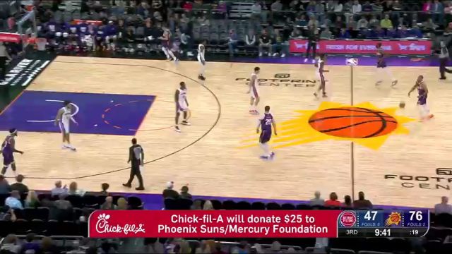 NBA常规赛：活塞vs太阳第3节英文原声回放