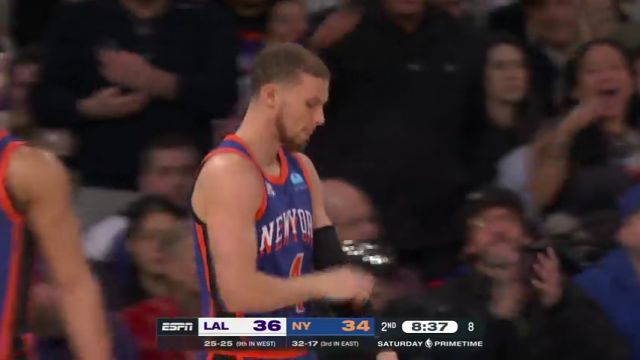 湖人vs尼克斯英文原声全场回放