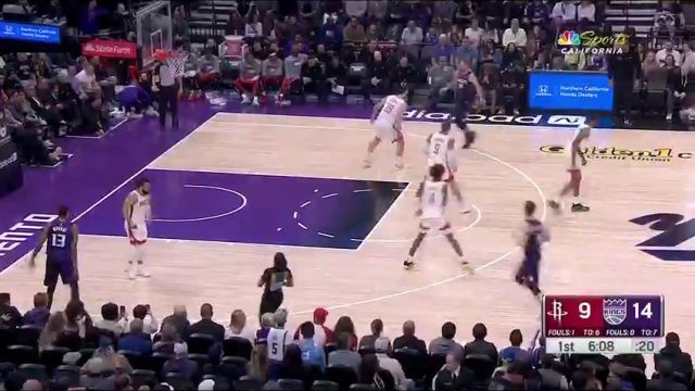  NBA常规赛：火箭vs国王第1节中文解说回放