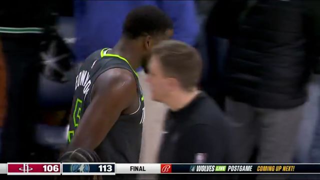 NBA常规赛：火箭vs森林狼第4节中文解说回放