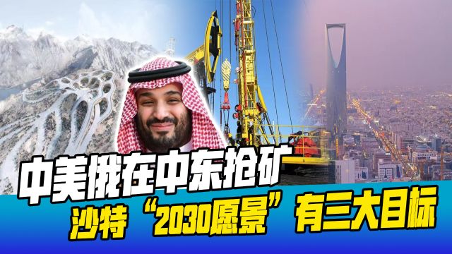 中美俄在中东抢矿,沙特王储欲实现野心,“2030愿景”定下3目标