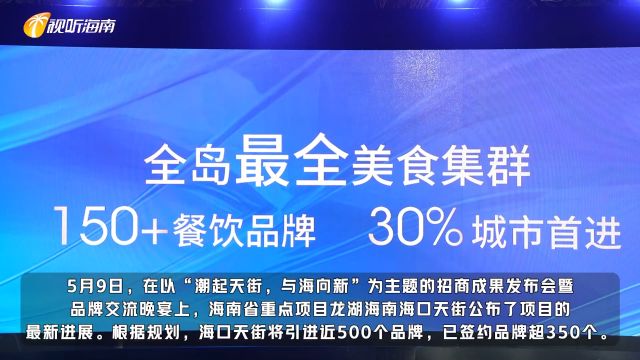 已签约品牌超350个!海口天街将打造 “城市潮流地标中心”