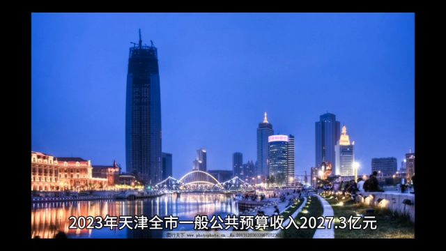 2023年天津各地财政收入表现,滨海新区平稳恢复,红桥增速出色