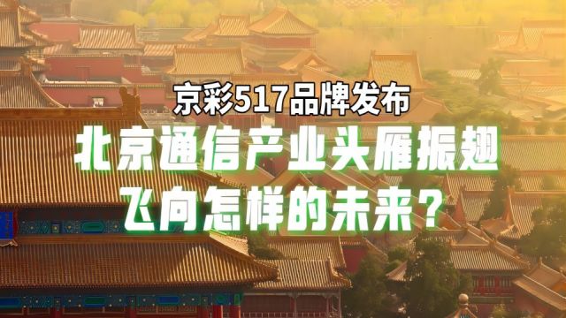 京彩517,北京如何发挥通信建设的头雁效应?