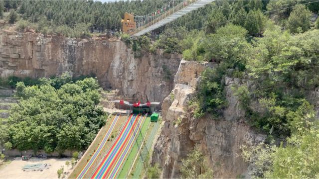 跑马岭景区,网红游乐设施真齐全,非常适合做团建的地方,也很适合情侣来