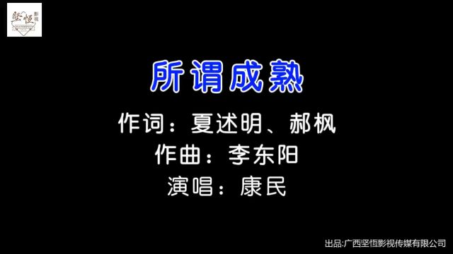 康民  所谓成熟(KTV版)