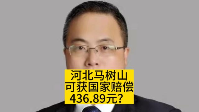 河北马树山可获国家赔偿436.89元?