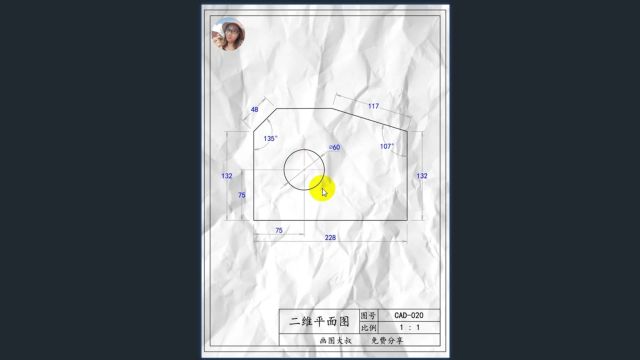 二维平面图视频绘制 CAD020