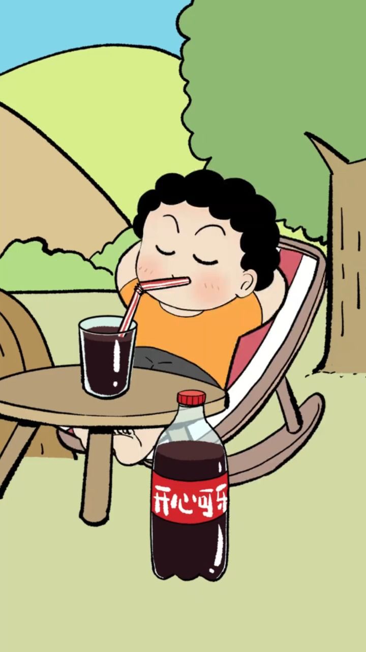 仔仔龙吸水喝可乐!