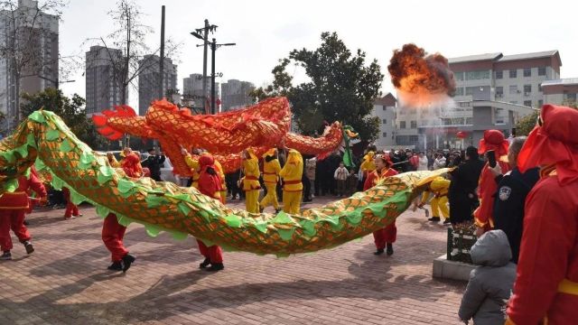 东关社区龙灯,重振昔日雄风!