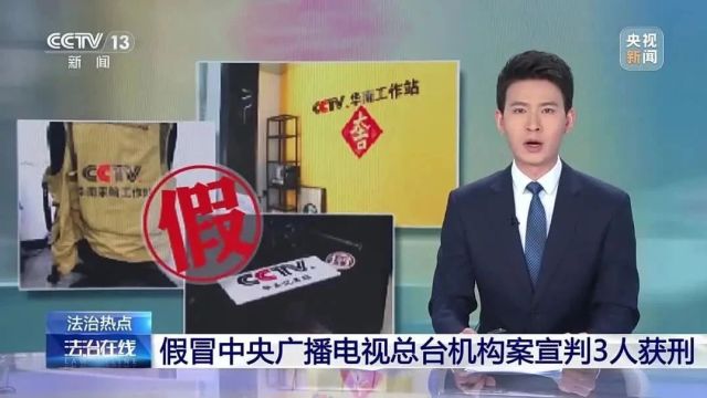 假冒中央广播电视总台机构案宣判 3人获刑