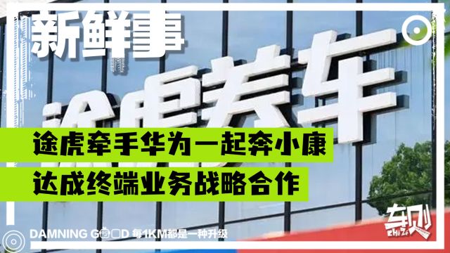 途虎牵手华为一起奔小康!达成终端业务战略合作,股价直线上涨!