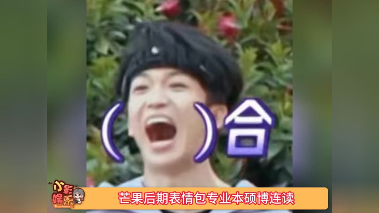 芒果后期表情包有点东西,这是表情包专业毕业的吧