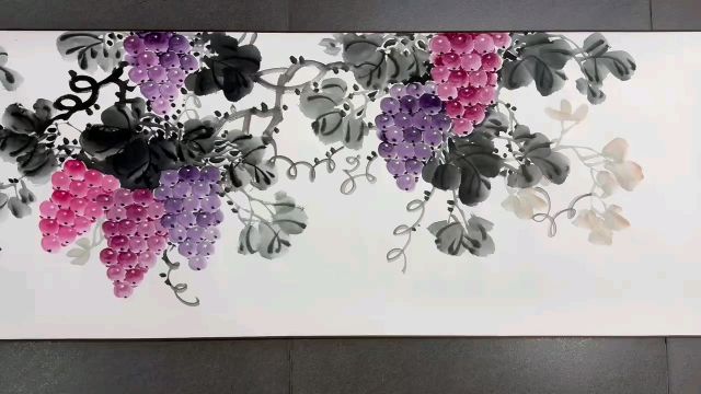 长卷花鸟画