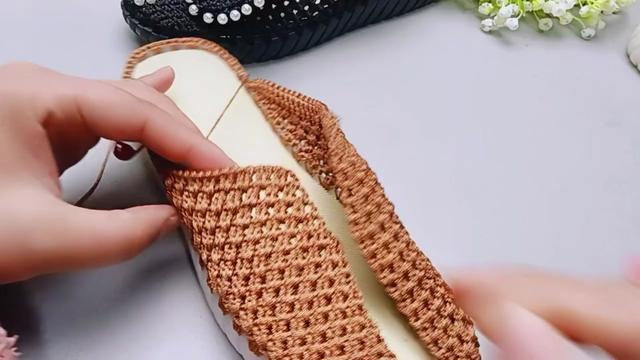 珍珠蝴蝶结拖鞋教程十#手工diy