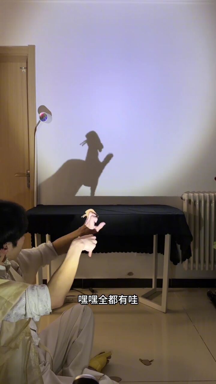 我用手和影子演绎好汉歌