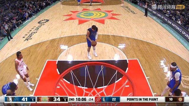 2023/24赛季NBA常规赛：独行侠 VS 马刺 全场回放