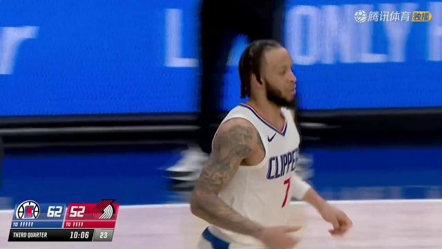 2023/24赛季NBA常规赛：快船 VS 开拓者 全场回放
